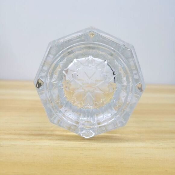 Vintage Crystal Heart Ruffle Square Sweetheart Vase - Picture 7 of 13